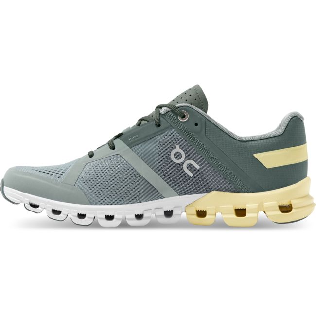 On Cloudflow pantofi alergare pentru femei - verde limelight galben
