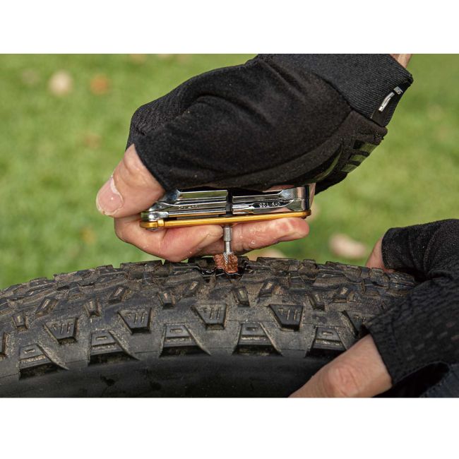 Topeak - Set unelte Bicicleta, antipana tubeless Tubi 11 Combo multitool - argintiu auriu