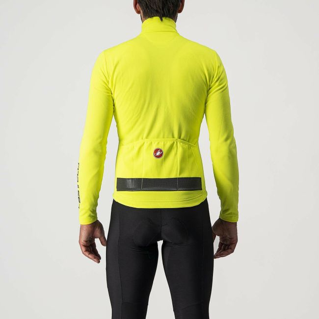 Castelli - bluza ciclism maneca lunga Puro 3 Jersey FZ - galben fluo negru