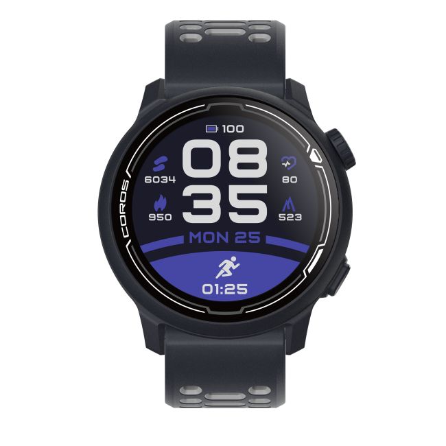 Coros Pace 2 - ceas GPS sport premium cu curea bleumarin de silicon