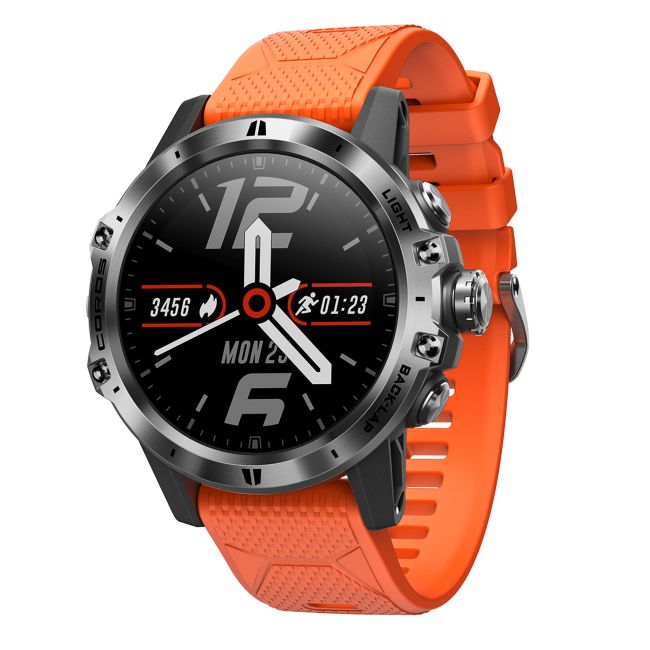 Coros Vertix 47mm - ceas GPS multisport pentru aventura - portocaliu fire-dragon