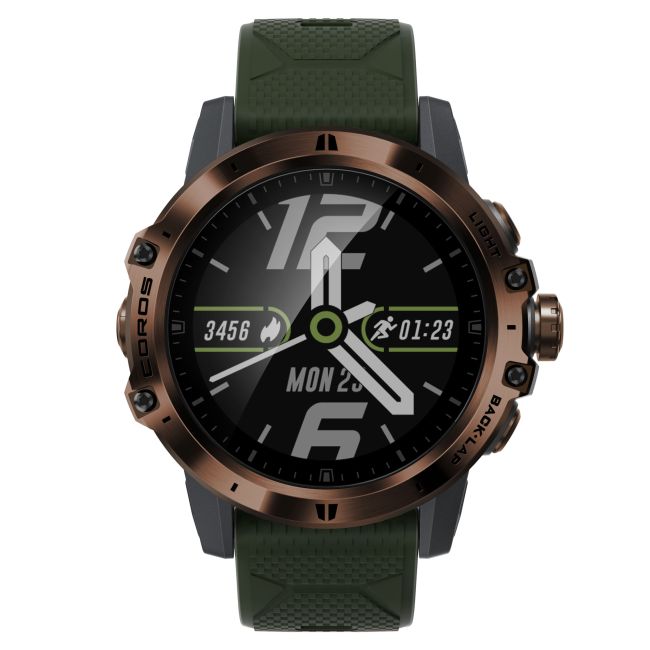 Coros Vertix 47mm - ceas GPS multisport pentru aventura - verde mountain-hunter
