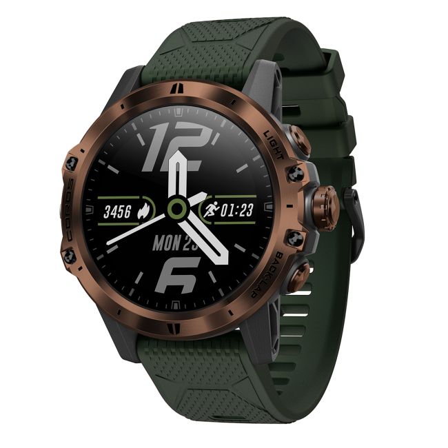 Coros Vertix 47mm - ceas GPS multisport pentru aventura - verde mountain-hunter