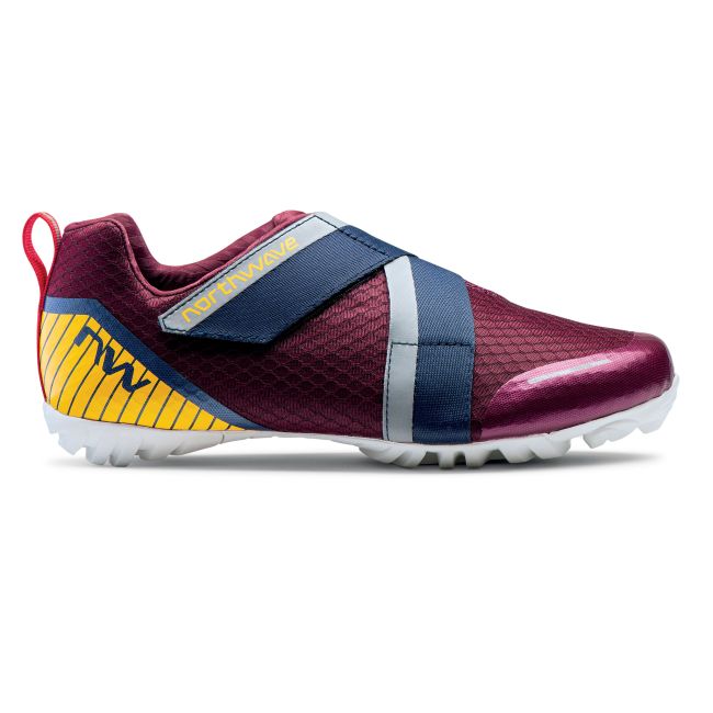 Northwave Active - pantofi pentru ciclism indoor pentru spinning - alb-pruna