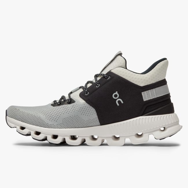 On Cloud Hi Edge - pantofi sport pentru barbati - alb gri glaciar negru