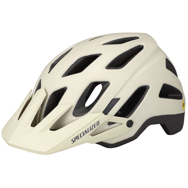 Specialized - casca ciclism Ambush Comp MIPS cu ANGI - alb Satin montan
