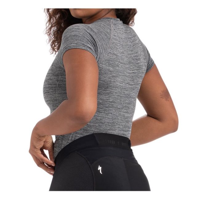 Specialized - tricou ciclism maneca scurta pentru femei Seamless Base Layer SS - gri melanj