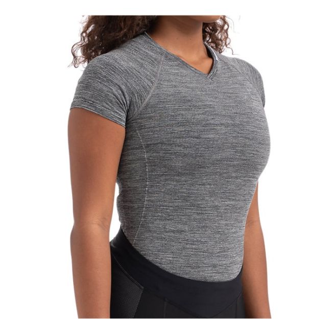 Specialized - tricou ciclism maneca scurta pentru femei Seamless Base Layer SS - gri melanj
