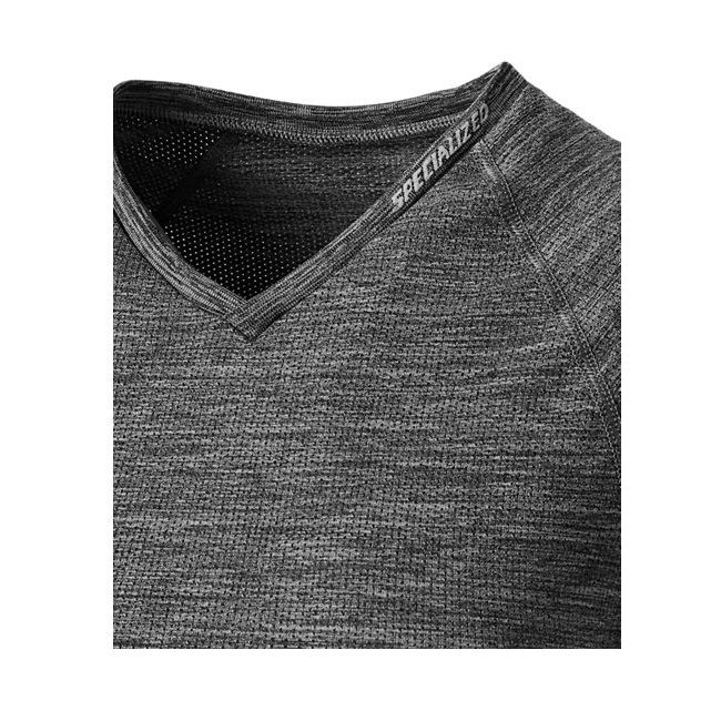 Specialized - tricou ciclism maneca scurta pentru femei Seamless Base Layer SS - gri melanj