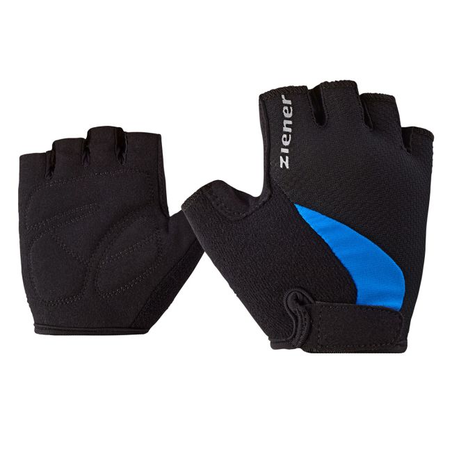 Ziener - manusi ciclism degete scurte pentru copii Crido Gloves - negru albastru persan