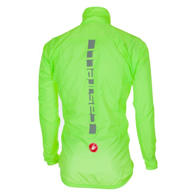 Castelli - jacheta ciclism ploaie Squadra ER  - galben fluo