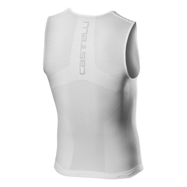 Castelli - maiou pentru ciclism fara maneci Core Seamless Base Layer SS - alb