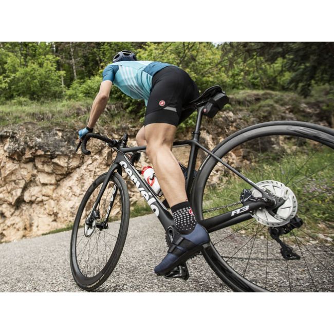 Castelli - pantaloni scurti pentru ciclism cu bretele pentru femei Prima Bibshort - albastru