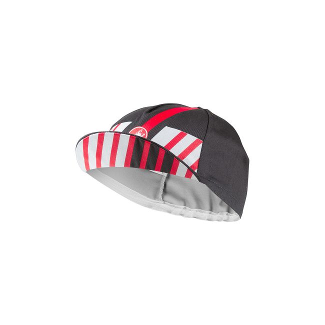 Castelli - sapca ciclism Hors Categorie Cap - gri-rosu