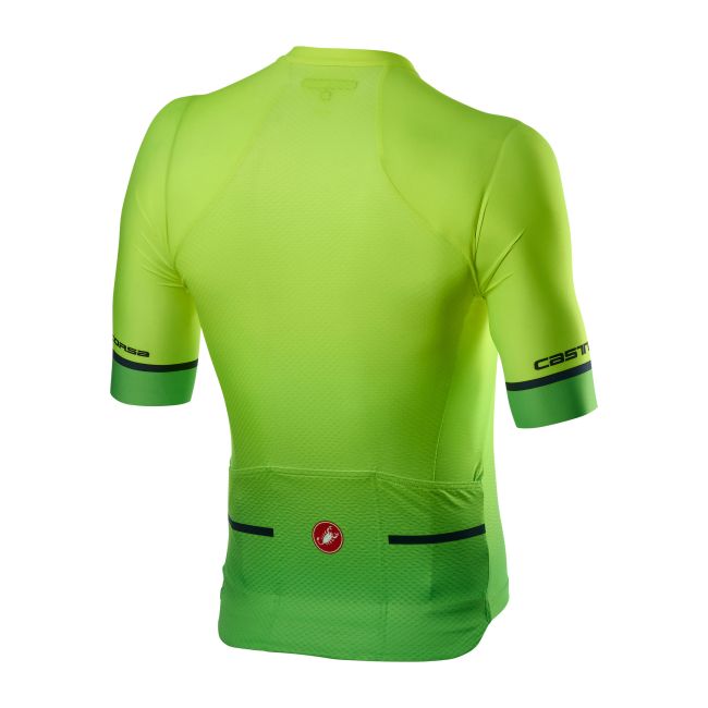 Castelli - tricou pentru ciclism cu maneca scurta Aero Race 6.0 Jersey - galben fluo verde fluo