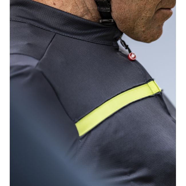 Castelli - tricou pentru ciclism cu maneca scurta Unlimited Jersey - albastru inchis verde Chartreuse