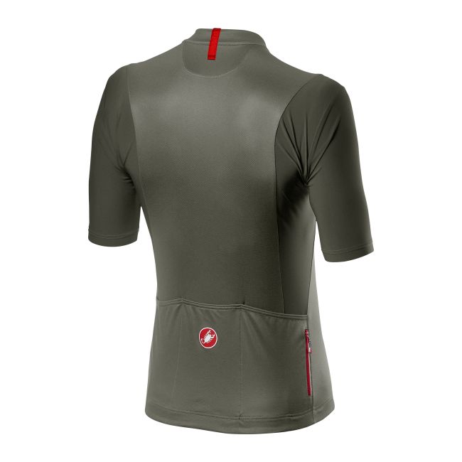 Castelli - tricou pentru ciclism cu maneca scurta Unlimited Jersey - verde gri forest rosu