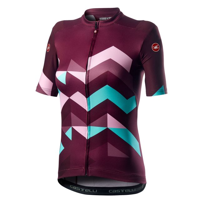 Castelli - tricou pentru ciclism cu maneca scurta Unlimited Jersey pentru femei - sangria