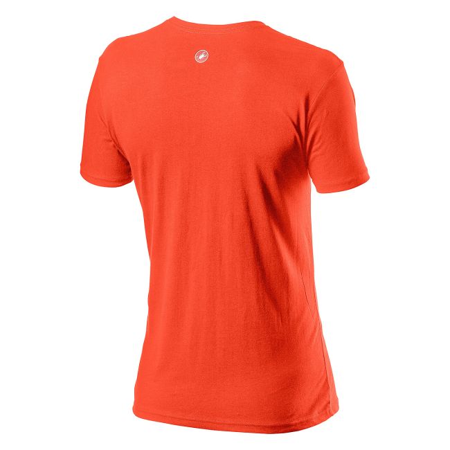 Castelli Tricou ciclism casual cu maneca scurta Logo Tee - portocaliu burnt orange