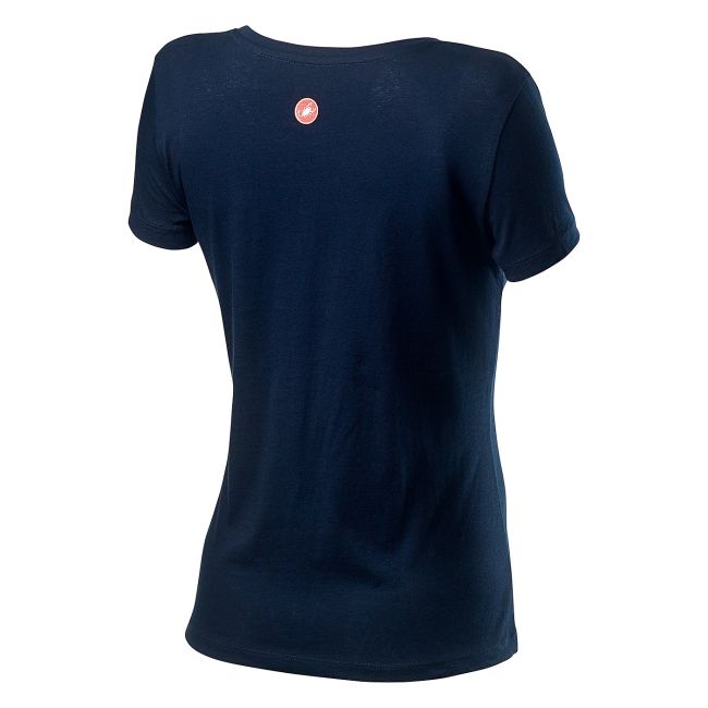 Castelli Tricou ciclism casual cu maneca scurta pentru femei Sarta Tee - albastru dark infinity blue