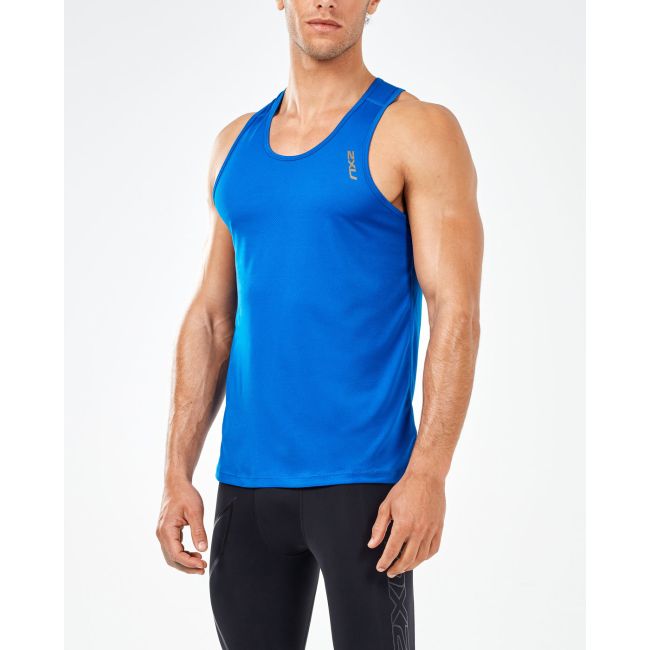 2XU - Maiou tehnic barbati GHST singlet - albastru Coral auriu