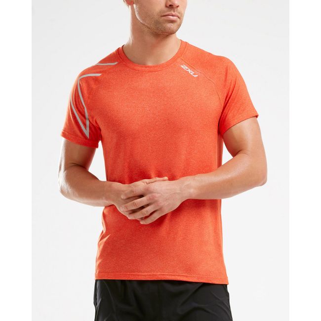 2XU - Tricou tehnic maneca scurta barbati XCTRL SS Tee - portocaliu argintiu
