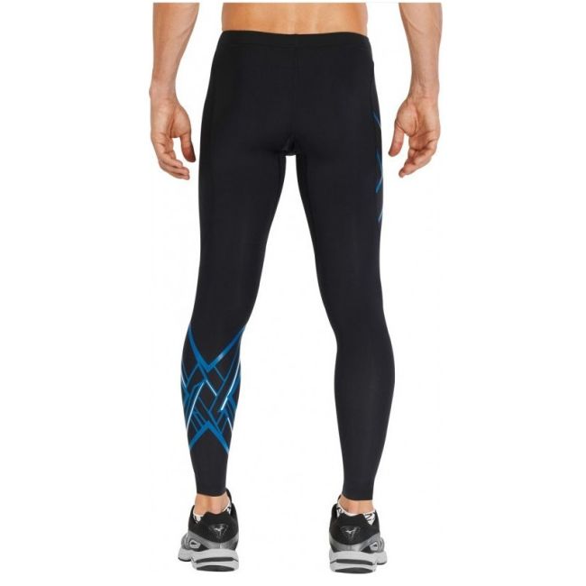 2XU - colanti compresie lungi pentru barbati Compression Ice X - negru albastru