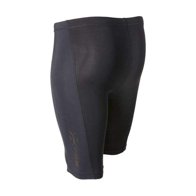 2XU - colanti scurti compresie barbati Compression Elite MCS - negru auriu