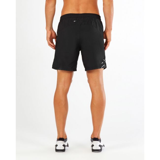 2XU - pantaloni scurti 2 in 1 pentru barbati Momentum 7 inch shorts - negru