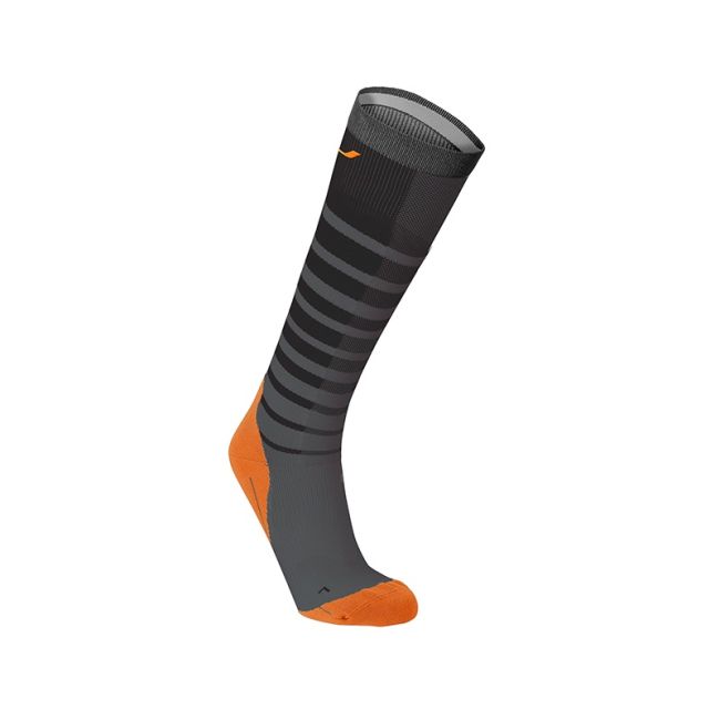 2XU - sosete compresie alegare pentru barbati Striped - negru portocaliu