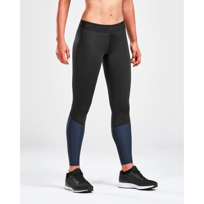 2XU colanti compresie lungi femei Compression Storage Tights - negru gri albastru