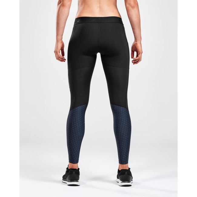 2XU colanti compresie lungi femei Compression Storage Tights - negru gri albastru