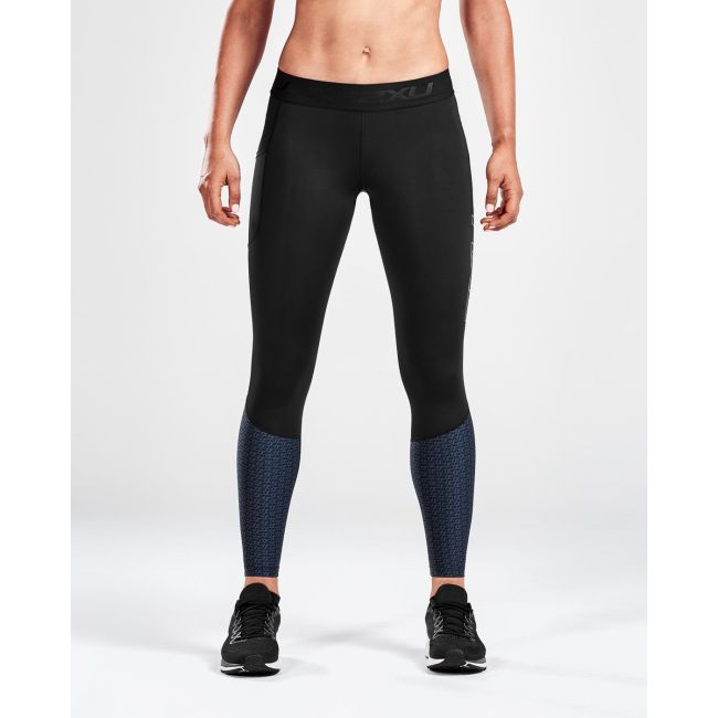 2XU colanti compresie lungi femei Compression Storage Tights - negru gri albastru