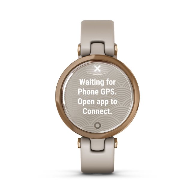 Garmin - Lily Sport - rama rose gold cu carcasa light sand si bratara din silicon - ceas inteligent