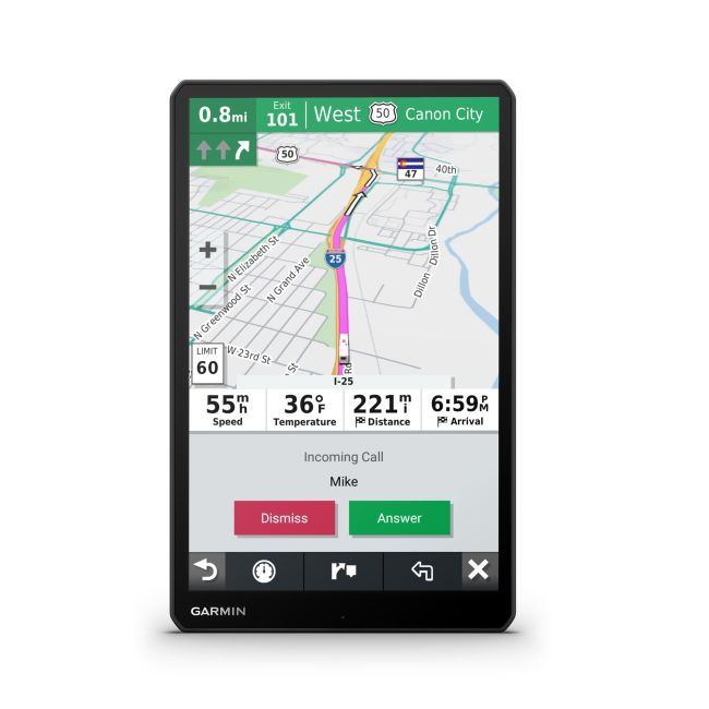 Garmin Camper 1090 - Noul dispozitiv sat-nav cu GPS 10" Camper pentru auto-rulote si rulote