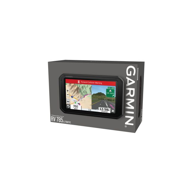 Garmin Camper 785 - Dispozitiv navigatie cu GPS 7" pentru auto-rulote si rulote cu trafic digital si camera de bord integrata