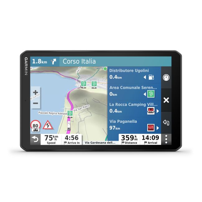 Garmin Camper 890 - Dispozitiv navigatie cu GPS 8" pentru auto-rulote si rulote cu trafic digital