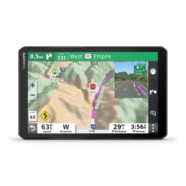 Garmin Camper 890 - Dispozitiv navigatie cu GPS 8" pentru auto-rulote si rulote cu trafic prin aplicatia de smartphone