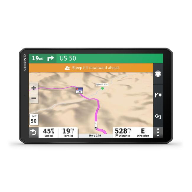 Garmin Camper 890 - Dispozitiv navigatie cu GPS 8" pentru auto-rulote si rulote cu trafic prin aplicatia de smartphone