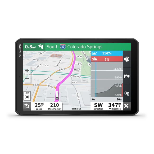 Garmin Camper 890 - Dispozitiv navigatie cu GPS 8" pentru auto-rulote si rulote cu trafic prin aplicatia de smartphone