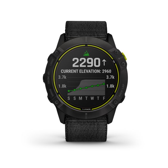 Garmin Enduro - Gri Carbon DLC cu curea de nailon - ceas multisport cu GPS pentru ultraperformanta