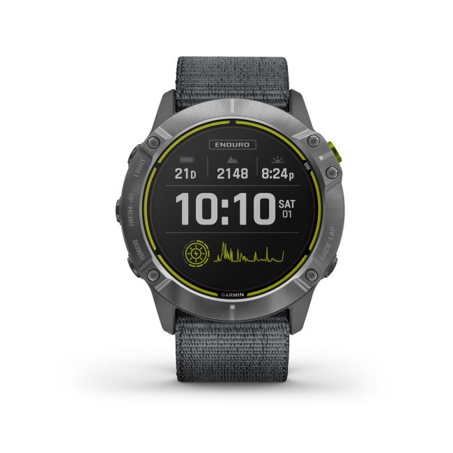 Garmin Enduro - argintiu cu curea de nailon - ceas multisport cu GPS pentru ultraperformanta
