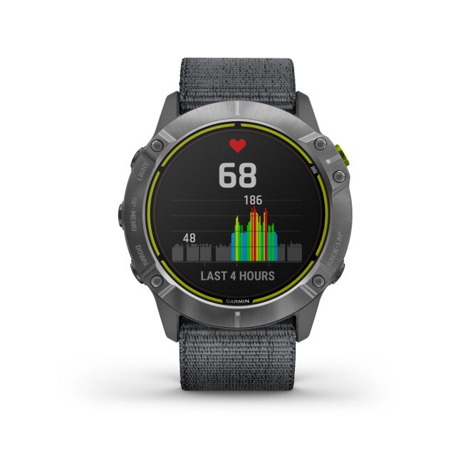 Garmin Enduro - argintiu cu curea de nailon - ceas multisport cu GPS pentru ultraperformanta
