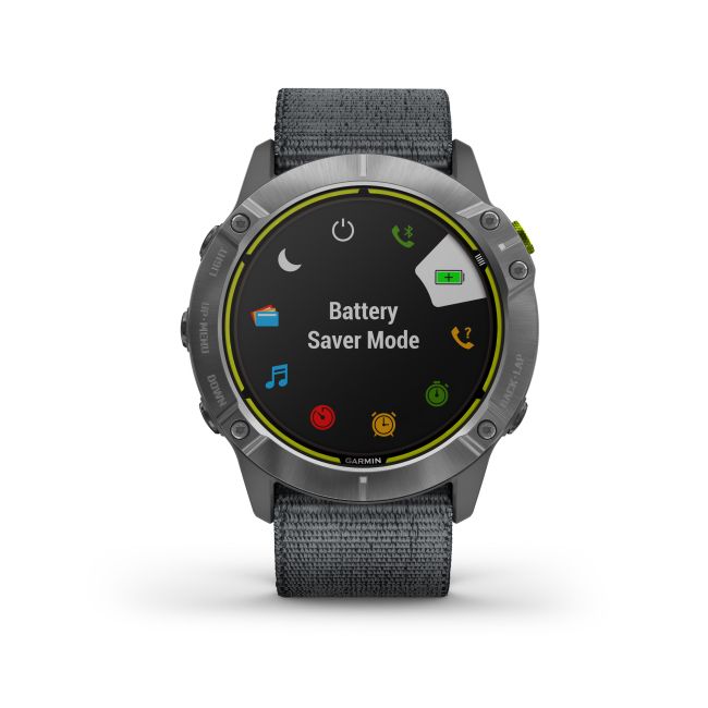 Garmin Enduro - argintiu cu curea de nailon - ceas multisport cu GPS pentru ultraperformanta