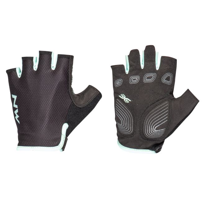 Northwave - manusi ciclism degete scurte pentru femei Active - albastru deshis negru