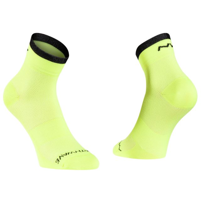 Northwave - sosete ciclism Origin Mid - galben fluo negru