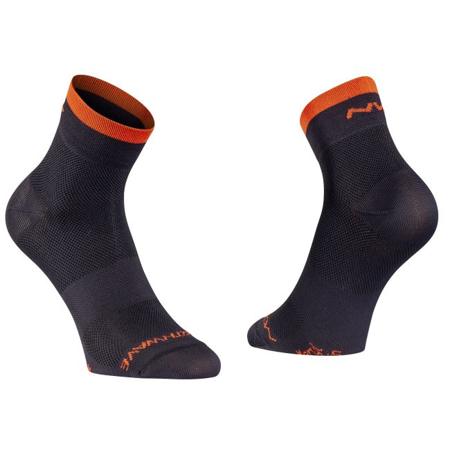 Northwave - sosete ciclism Origin Mid - negru portocaliu