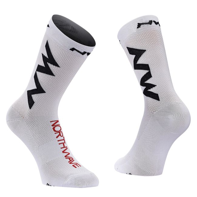 Northwave - sosete pentru ciclism Extreme Air - alb negru rosu
