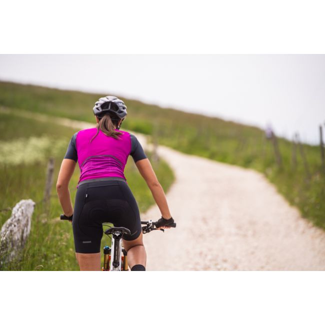 Northwave - tricou pentru ciclism cu maneca scurta pentru femei Extreme Jersey - roz ciclam gri antracit