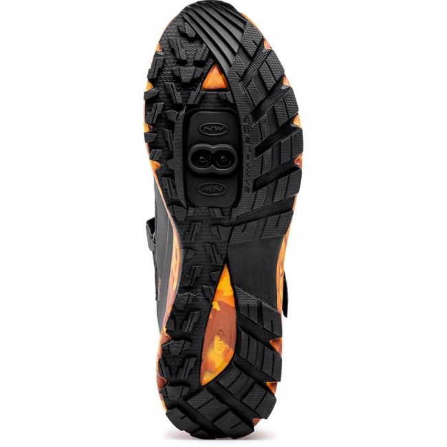 Northwave Corsair - pantofi pentru ciclism MTB All Mountain - negru-portocaliu-camo